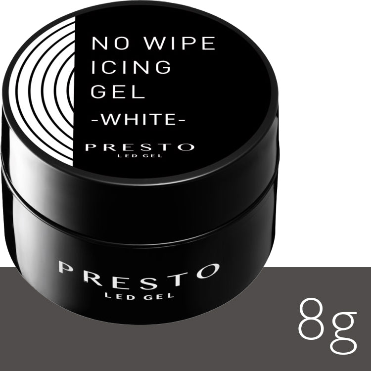 Presto No Wipe Icing Gel White [8g] [Jar] – Nail Labo USA