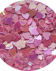 MATIERE Heart Hologram 2.5mm Pastel Pink