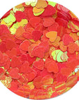 MATIERE Heart Hologram 2.5mm Bright Orange