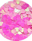 MATIERE Heart Hologram 2.5mm Bright Pink