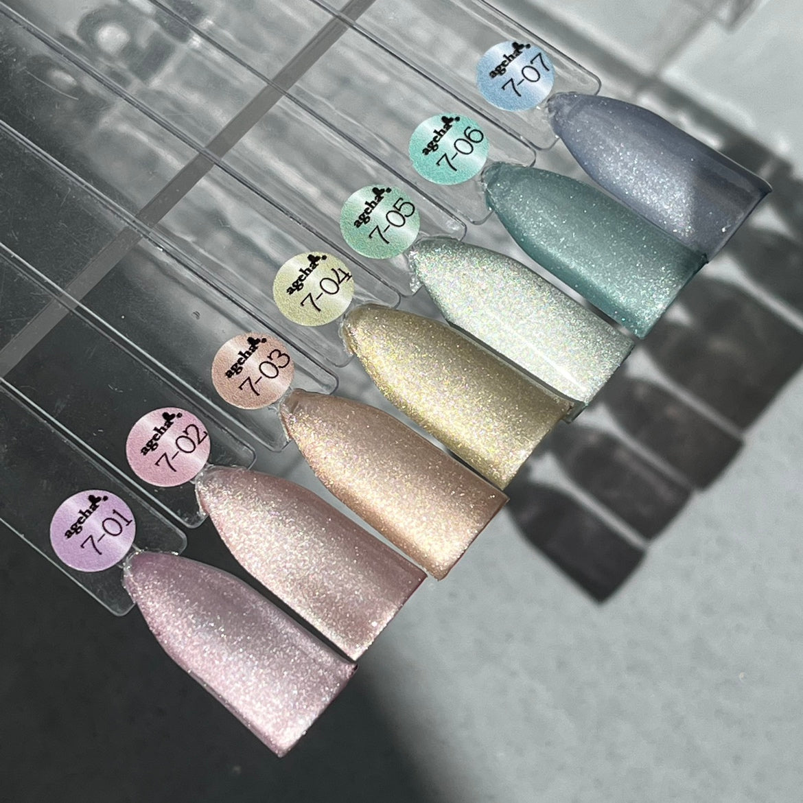 ageha Opti Color MAG水光 7色セット ageha Gel Opti Color #7-01 Water Light Rosey [Jar] – Nail Labo USA