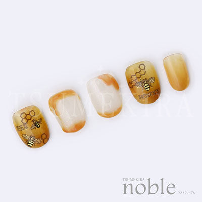 Nail Decals Nail Tattoos Set of 20 Honey Bees With Honeycomb 