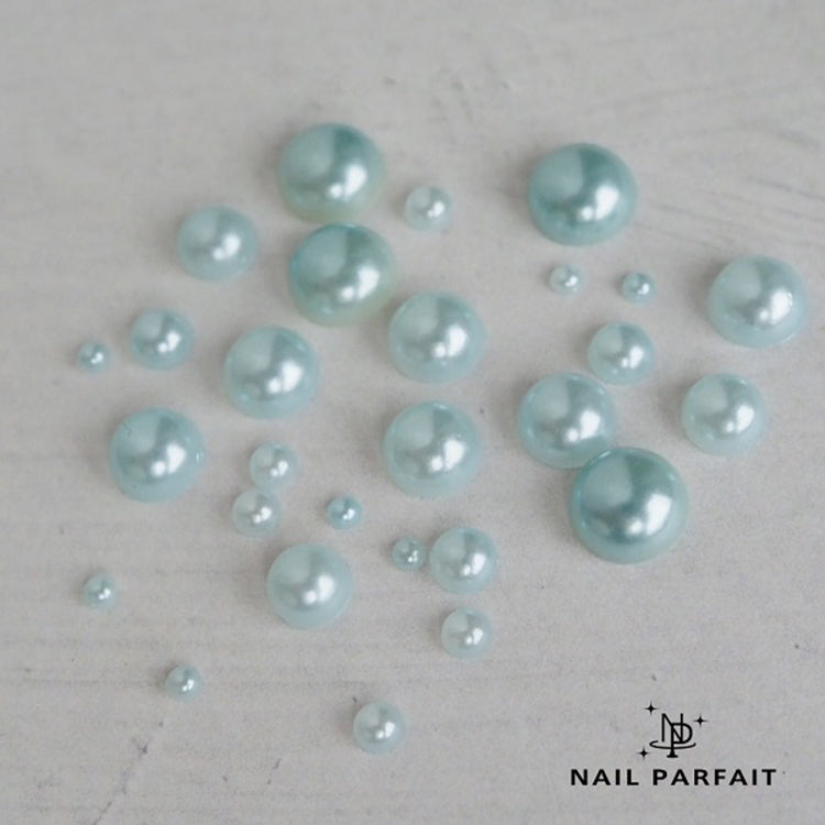 Blue Pearl Charm Flat Back Pearls Pearls for Nails Blue Pearls for