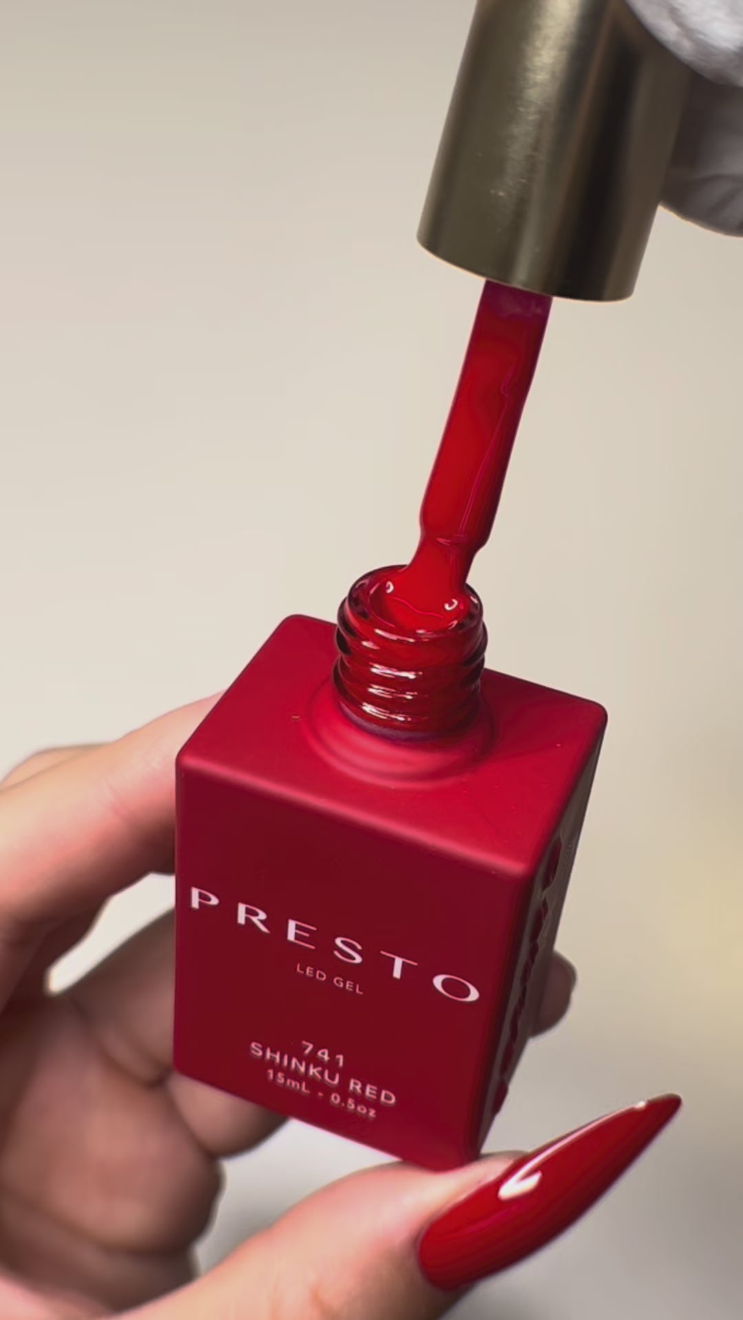 presto 15色 PRESTO Color Series: SHINKU RED 741 – Nail Labo USA