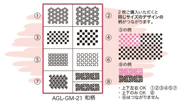 Airtex Masking Stencil Japanese Patterns AGL-GM-21