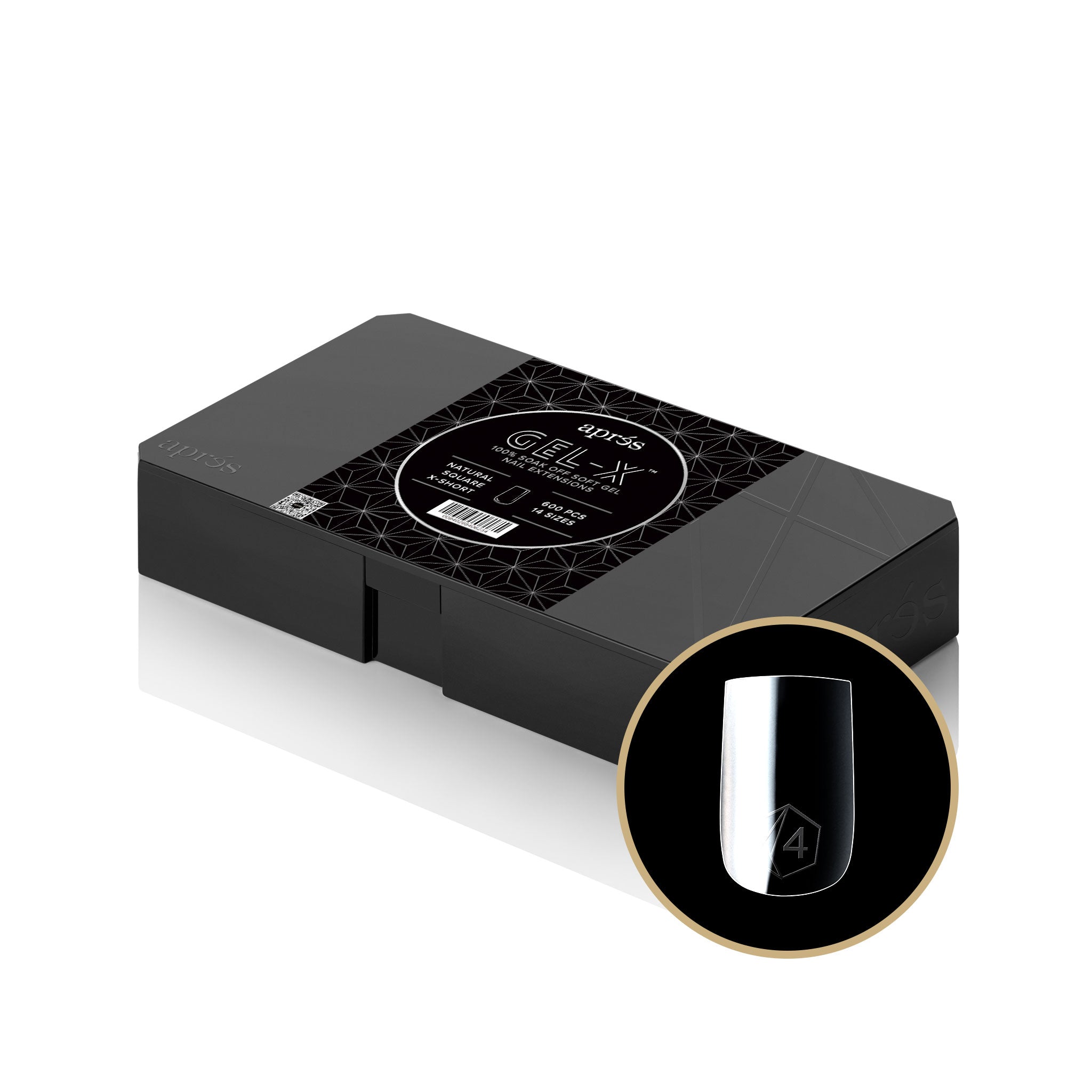 Aprés Gel-X Tips - Natural Square Extra Short [600pcs] [NEW