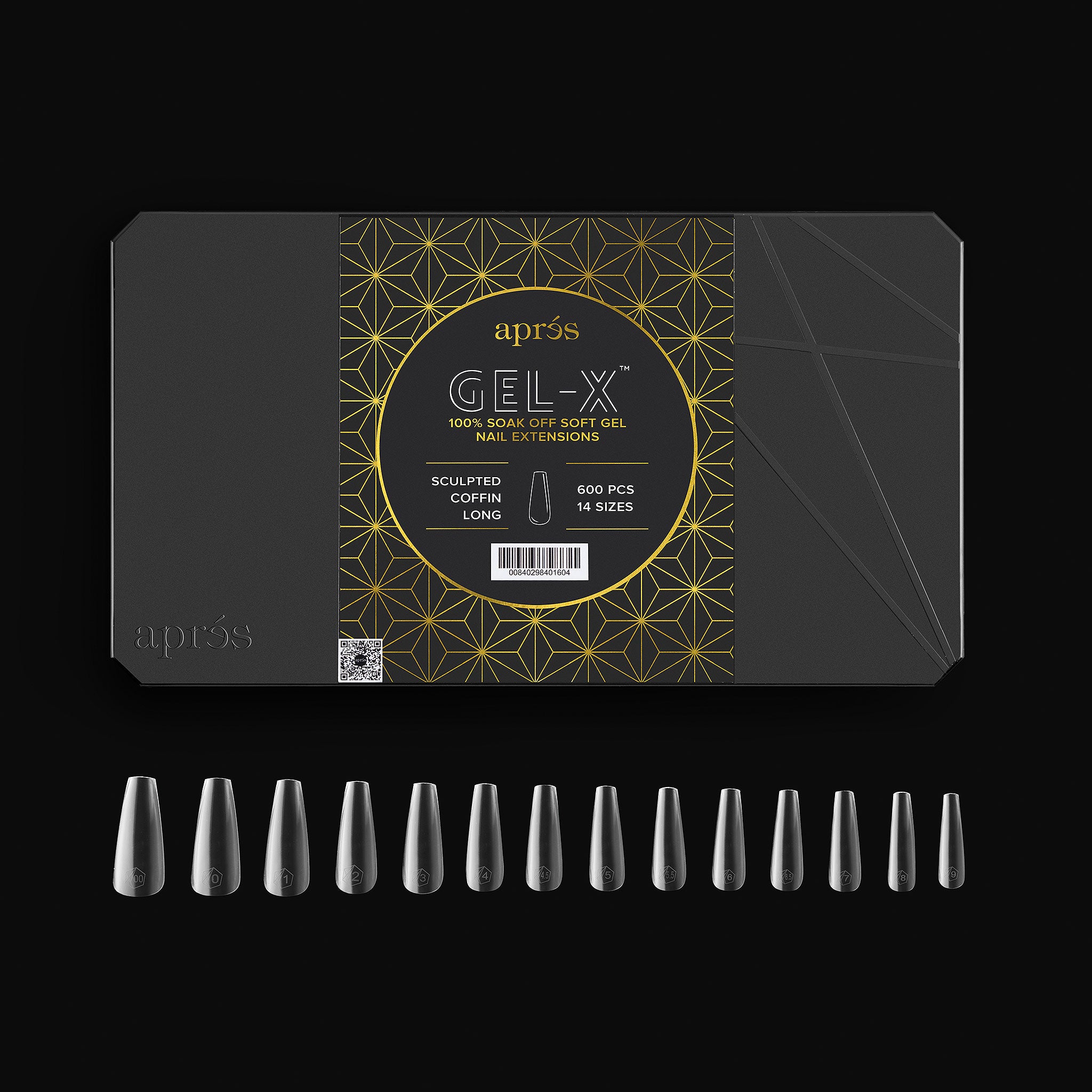 Aprés Gel-X Tips - Sculpted Coffin Long [600pcs] [NEW] – Nail Labo USA