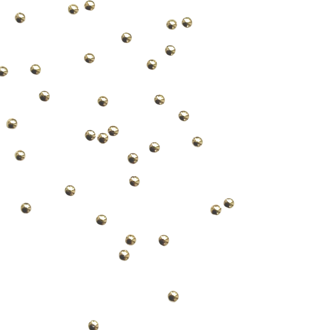Nail Labo Metal Dots Gold #2 (1mm) 200pcs