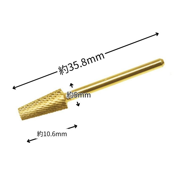 Nail Labo Gold Bit Tapered Barrel