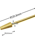 Nail Labo Gold Bit Tapered Barrel
