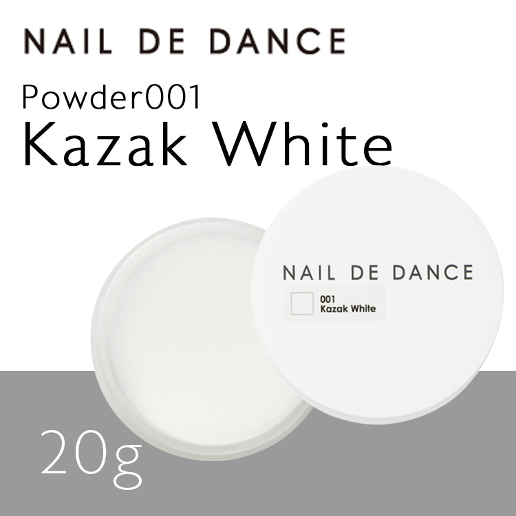 Nail de Dance [NEW] Acrylic Powder 001 Kazak White [20g]