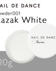 Nail de Dance [NEW] Acrylic Powder 001 Kazak White [20g]