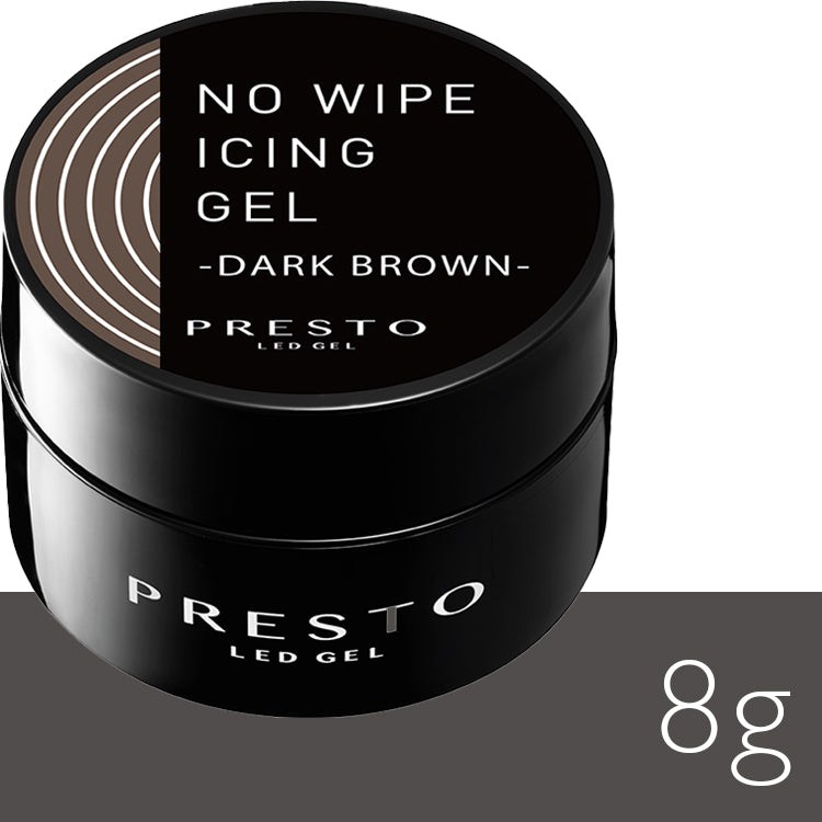 Presto No Wipe Icing Gel Dark Brown [8g] [Jar]