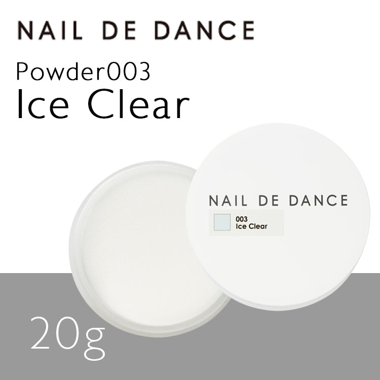 Nail de Dance [NEW] Acrylic Powder 003 Ice Clear [20g]