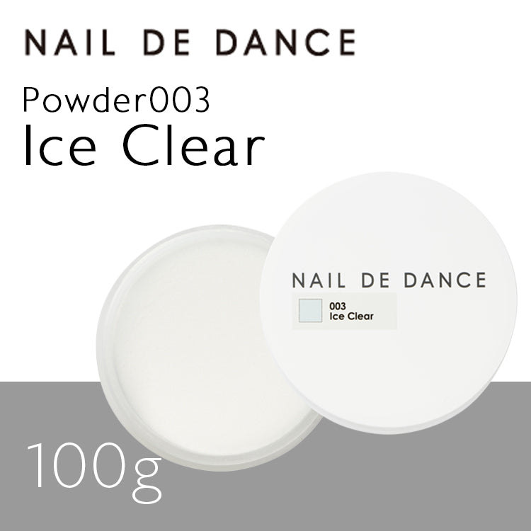 Nail de Dance [NEW] Acrylic Powder 003 Ice Clear [100g]