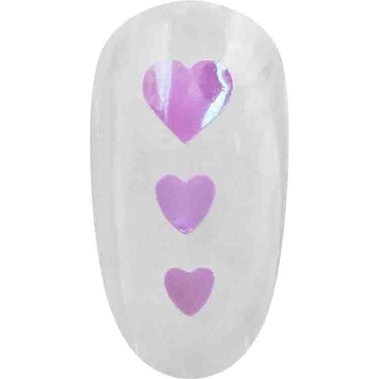 MATIERE Heart Hologram 2.5mm Pastel Purple