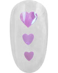 MATIERE Heart Hologram 2.5mm Pastel Purple