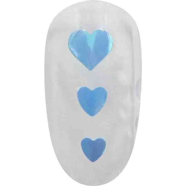 MATIERE Heart Hologram 2.5mm Pastel Blue