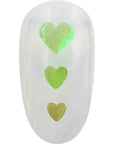 MATIERE Heart Hologram 2.5mm Bright Green
