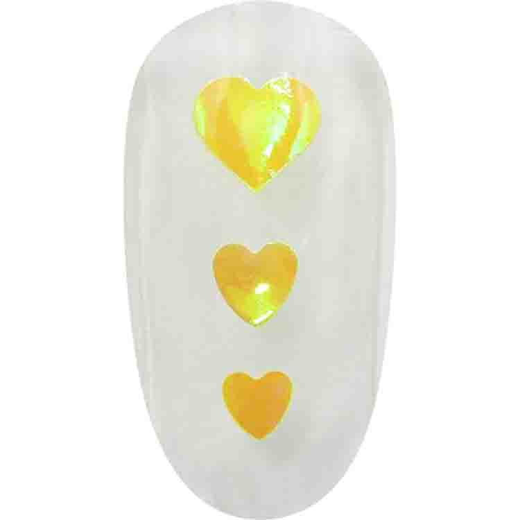 MATIERE Heart Hologram 2.5mm Bright Yellow