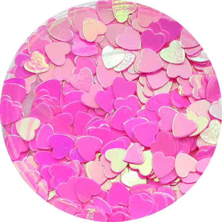 MATIERE Heart Hologram 2.5mm Bright Pink