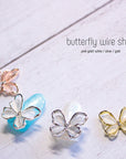 KiraNail Butterfly Wire Shiny Silver PA-BUTT-WSS