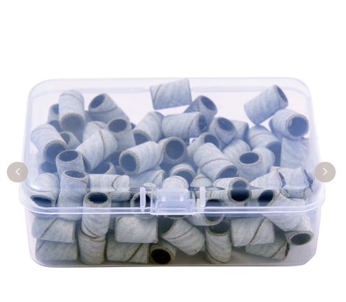 Nail Labo Color Sanding Bands, White #240, Pack of 100 [NEW]