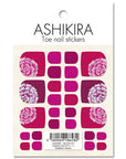 Tsumekira [ASHIKIRA] CRANBERRY NAIL Gradation Flowers AK-KJR-107 [While Supplies Last]