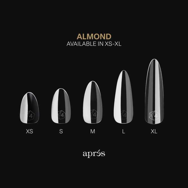 GEL-X® NATURAL ALMOND BOX OF TIPS - PRO (600PCS)