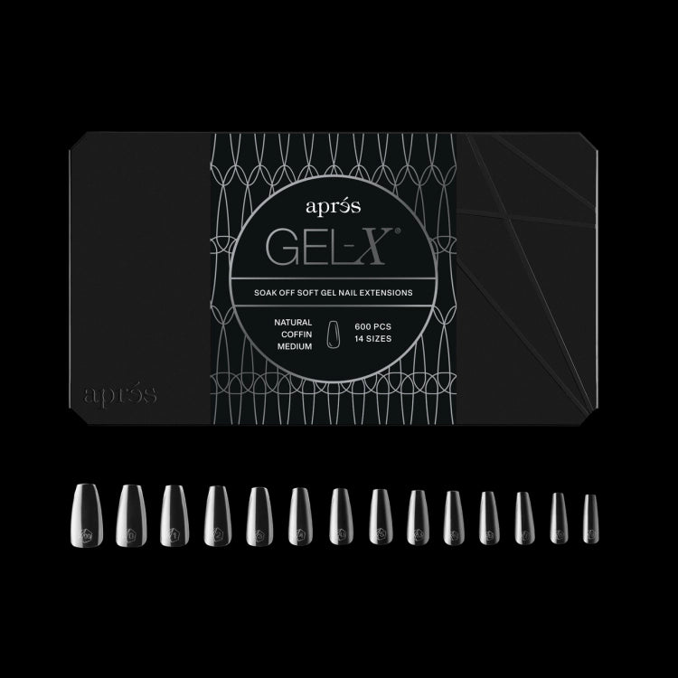 GEL-X® NATURAL COFFIN BOX OF TIPS - PRO (600PCS)
