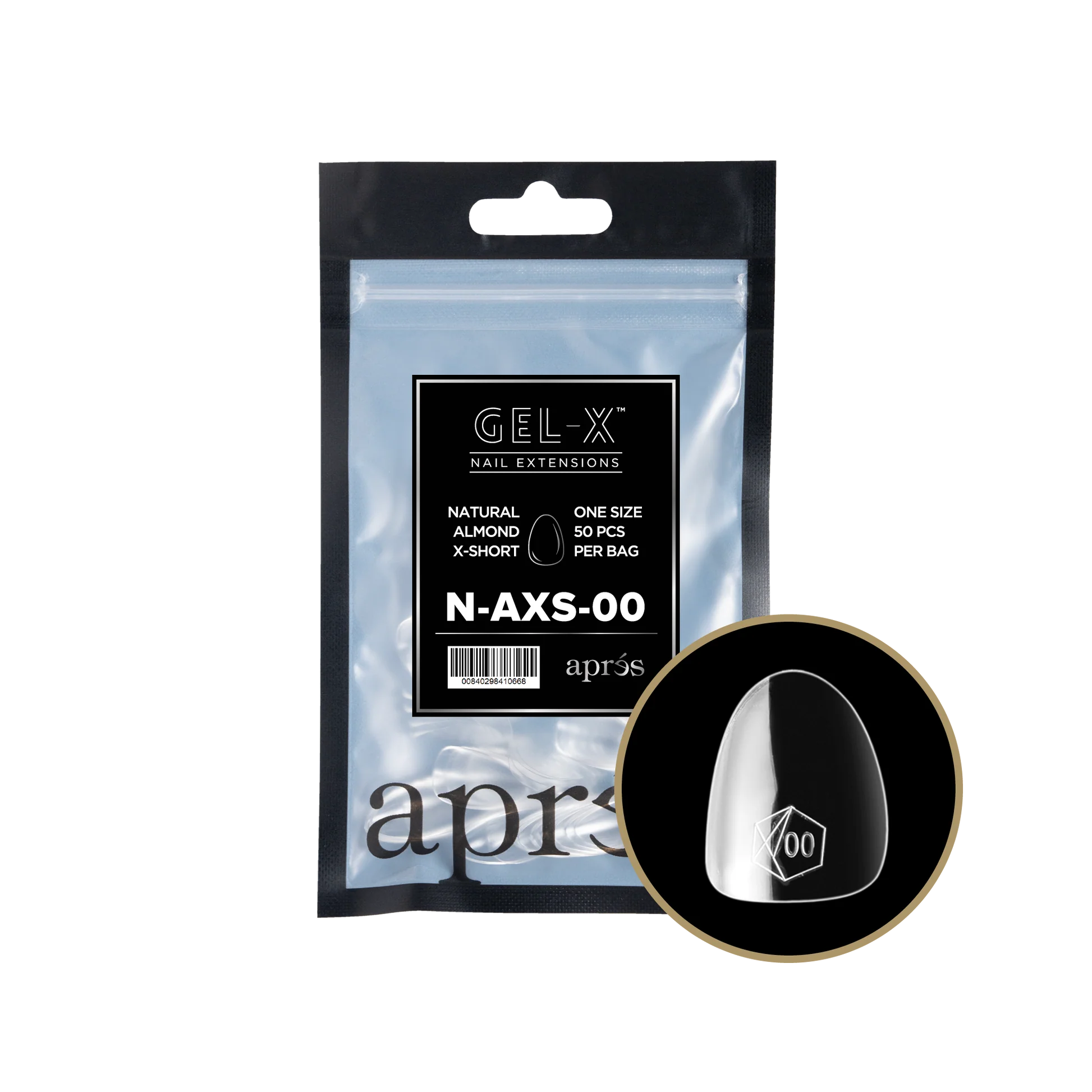 Aprés Gel-X Refill - Natural Almond Extra Short