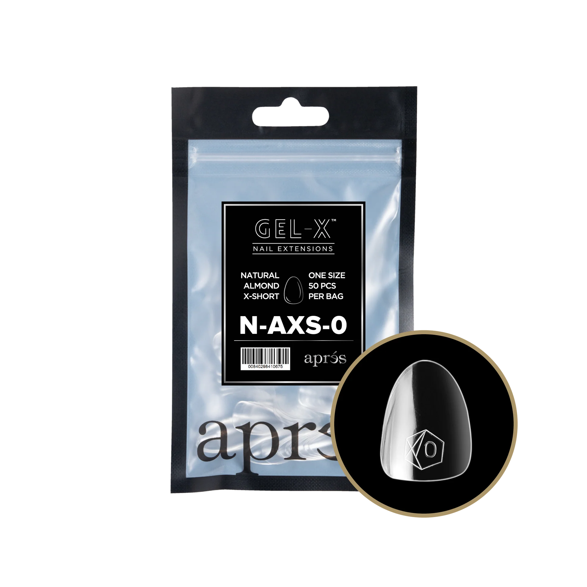 Aprés Gel-X Refill - Natural Almond Extra Short