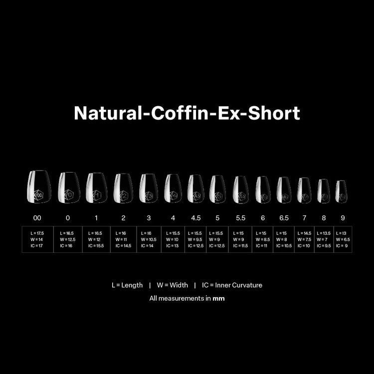 GEL-X® NATURAL COFFIN BOX OF TIPS - PRO (600PCS)