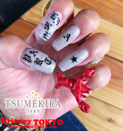 Tsumekira BritneyTOKYO Chola Glamour 2 black NN-BTK-116