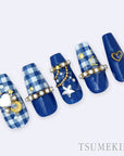 Tsumekira Gingham Check White NN-GGC-001 [NEW]