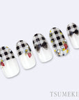 Tsumekira Gingham Check Black NN-GGC-002 [NEW]