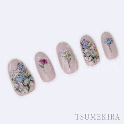 Tsumekira HANA4 flower hand paint NN-HNY-104