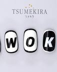 Tsumekira MIHO OKAWARA word party white NN-OKA-105 [While Supplies Last]