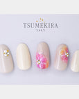 Tsumekira RRIEENEExFILER Organdy Flower White NN-RXF-101