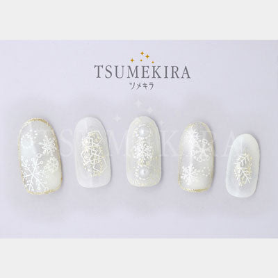 Tsumekira Snow Crystal 8 White NN-YUK-801