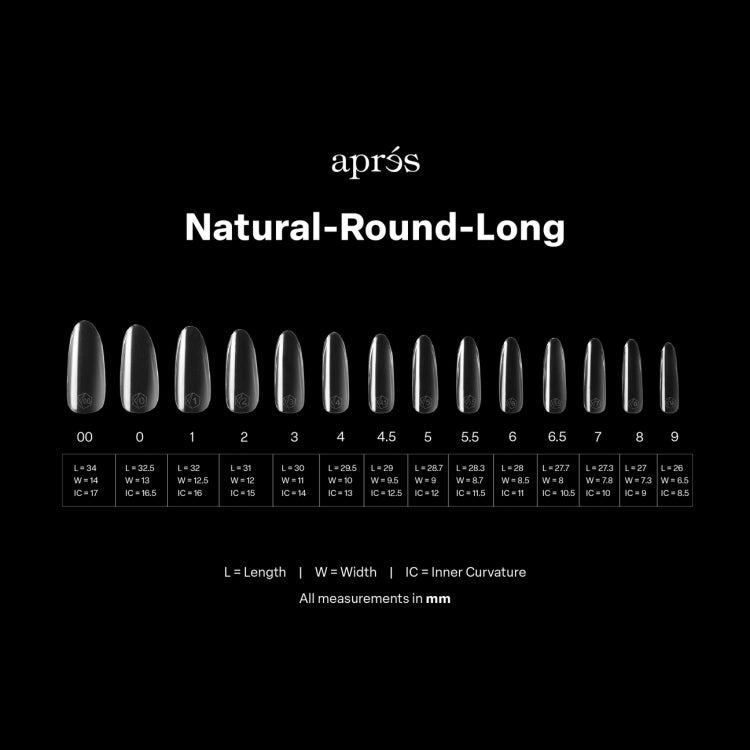 GEL-X® NATURAL ROUND BOX OF TIPS - PRO (600PCS)
