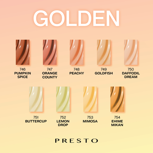 PRESTO Color Series: GOLDEN Set [9 Bottles]