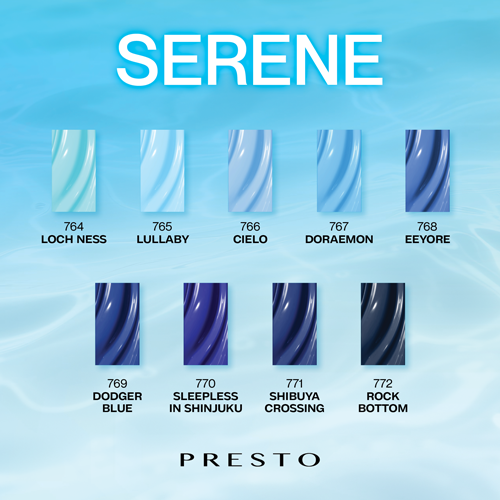 PRESTO Color Series:  SERENE Set [9 Bottles]