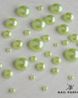Nail Parfait Green Pearls