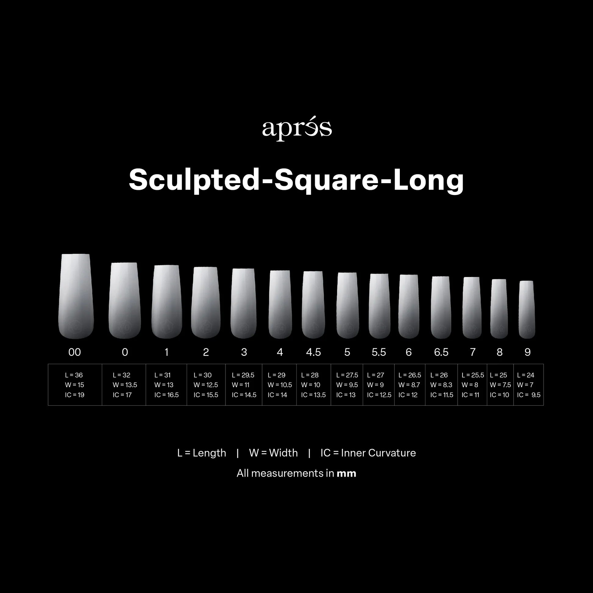 Aprés Gel-X Tips - Ombre Sculpted Square Long [210pcs]