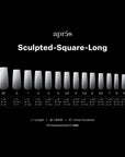 Aprés Gel-X Tips - Ombre Sculpted Square Long [210pcs]