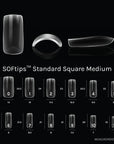 SOFtips™ Standard Square Medium [Refill Bags][50pcs]
