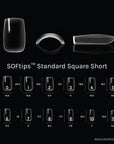 SOFtips™ Full Cover Nail Tips - Standard Square Short