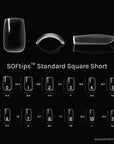 SOFtips™ Standard Square Short [Refill Bags][50pcs]