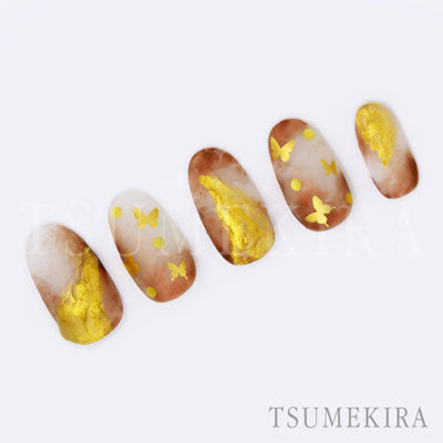 Tsumekira [sg] Butterfly Silhouette Gold SG-BSA-101